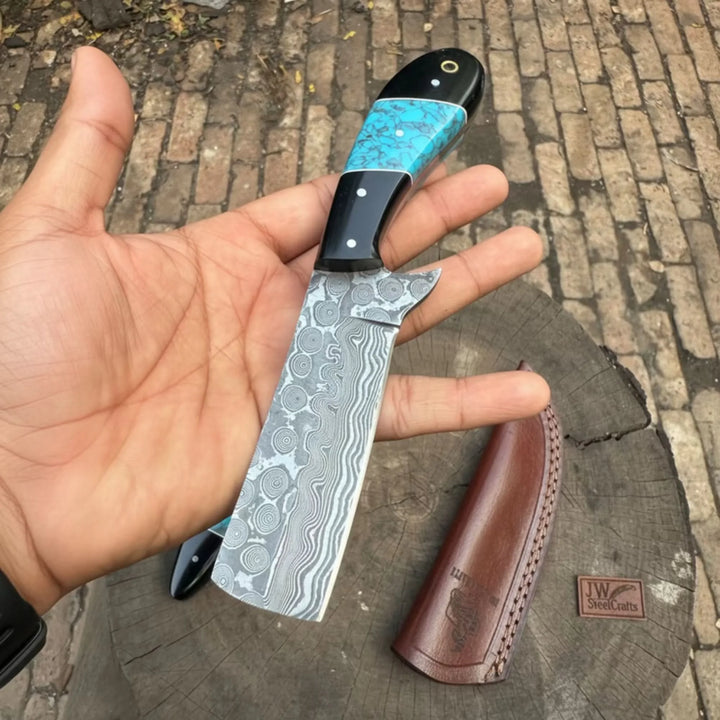 Handmade Damascus Skinner Knife