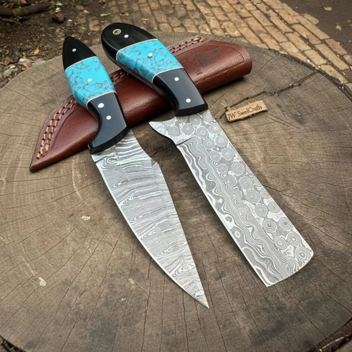 Handmade Damascus Skinner Knife