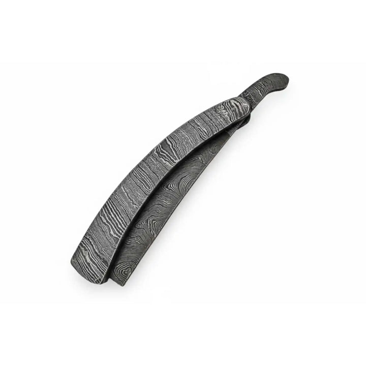 Handmade Damascus Steel Sweeney Todd Style Straight Razor Barber Folding Razor with Leather Sheath handmade Damascus Straight Razors by JW SteelCrafts