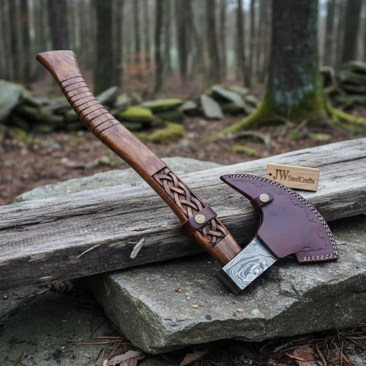 Handmade Damascus Steel Tomahawk Axe handmade Handmade Axe by JW SteelCrafts