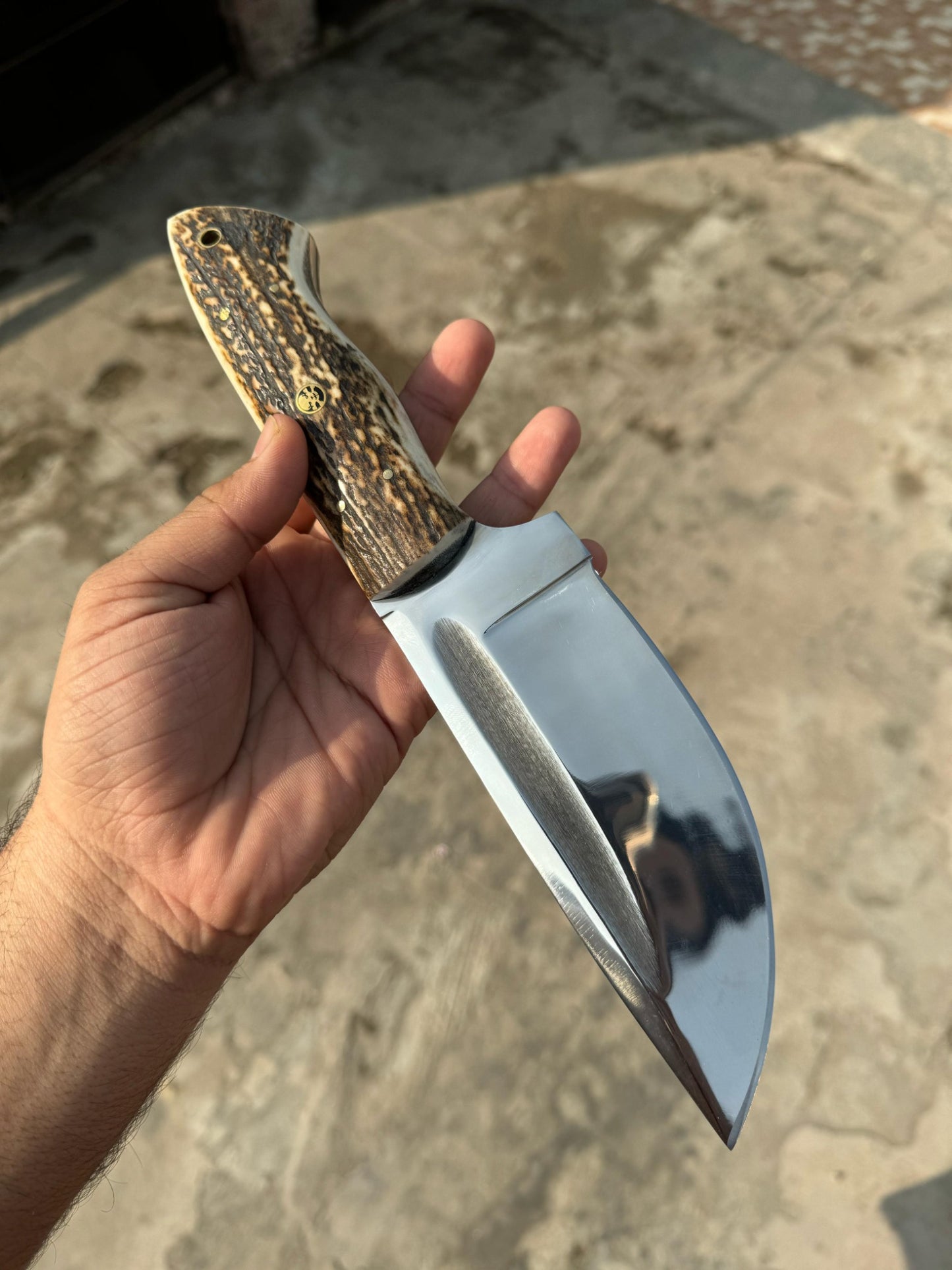 Stag Antler Hunting Knife , Custom Engraved Gift For Men, Gift For Hunters, Personalized Gift Knife, Groomsmen Knives Easter Gift