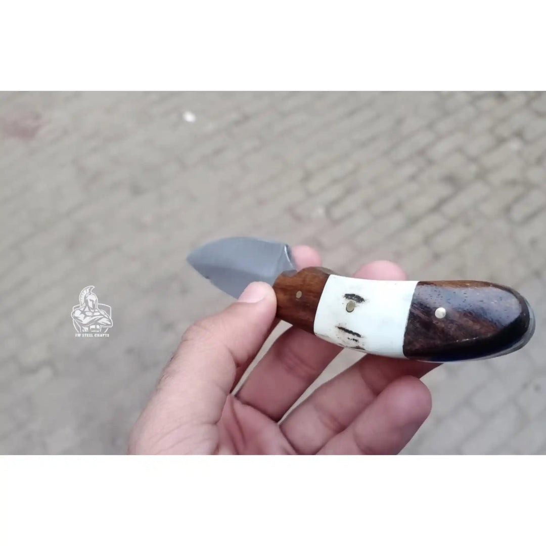 Handmade Skinner Knife Deer Horn Handle Fixed Blade Hunting Knife handmade Skinner Knife by JW SteelCrafts