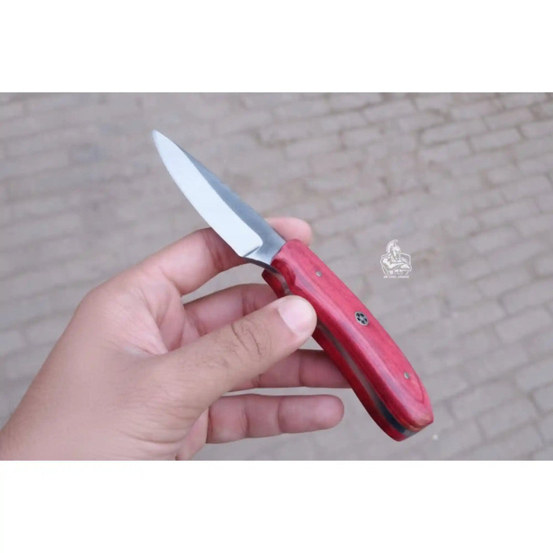 Handmade Skinner Knife Red Wood Handle Fixed Blade handmade Skinner Knife by JW SteelCrafts