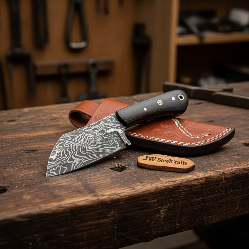 Handmade Cleaver Knife Damascus SteelDK_0412