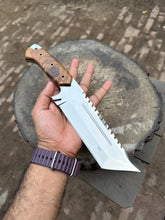 Load image into Gallery viewer, Personalized Tracker Knife Survival Blade Hunting Knives Custom Knife fixed Blade Anniversary Gift Birthday Present Gift for him EDC Knife