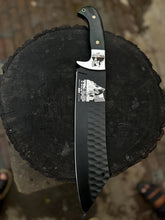 Load image into Gallery viewer, Personalized Machete Handmade Fixed Blade Knife Bowie Knife Hunting Knife Groomsmen Knife, Wedding Gift, Gift for him ,Husband&#39;s Gift EDC