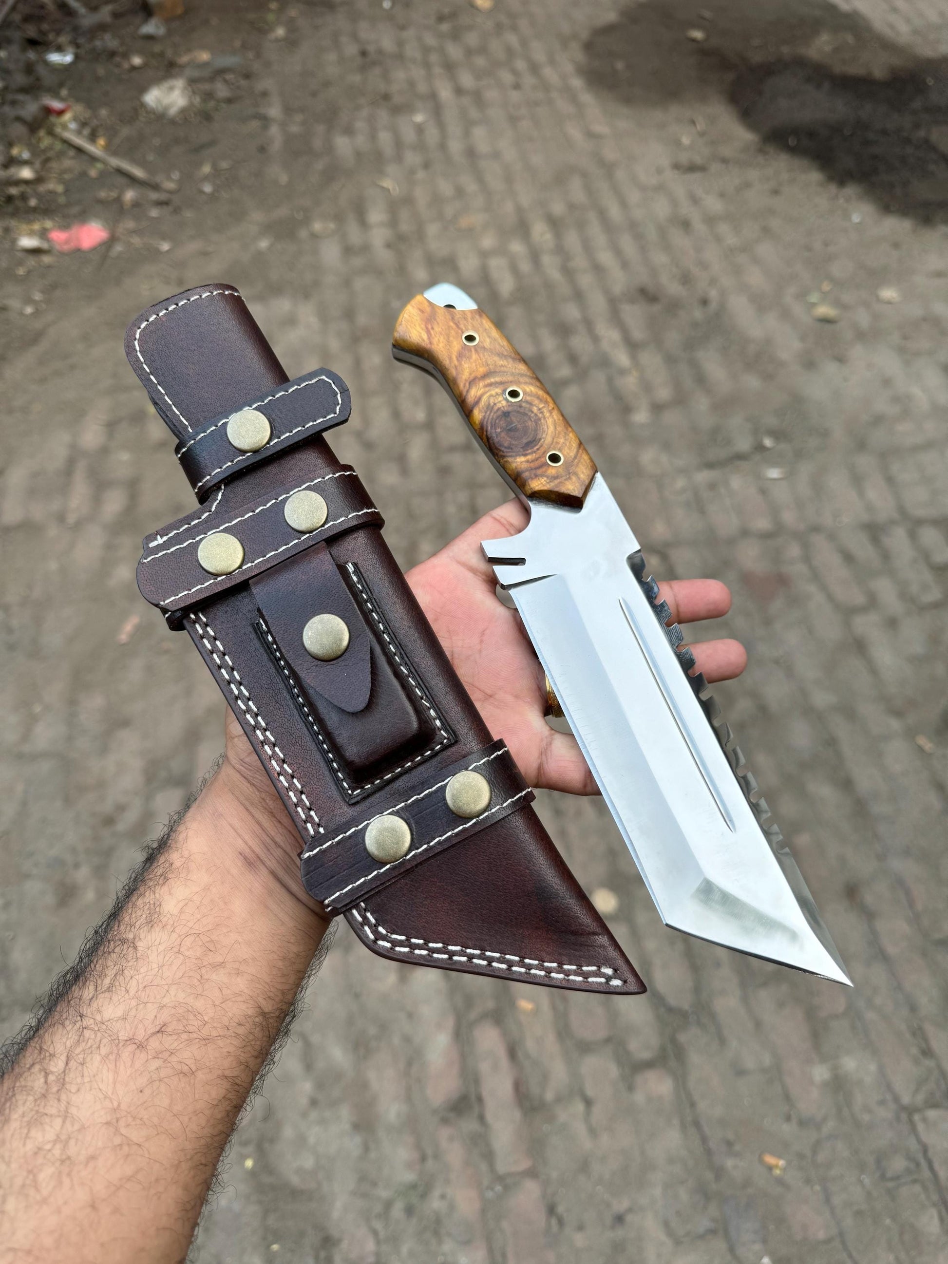 Personalized Tracker Knife Handmade Tracker knife Hunting Knife Survival Knife Gift For Him/For Her Christmas Gift Anniversary Gift EDC