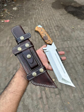 Load image into Gallery viewer, Personalized Tracker Knife Handmade Tracker knife Hunting Knife Survival Knife Gift For Him/For Her Christmas Gift  Anniversary Gift EDC