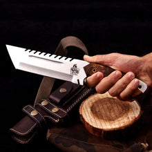 Load image into Gallery viewer, Personalized Tracker Knife Handmade Tracker knife Hunting Knife Survival Knife Gift For Him/For Her Christmas Gift  Anniversary Gift EDC