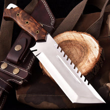 Load image into Gallery viewer, Personalized Tracker Knife Handmade Tracker knife Hunting Knife Survival Knife Gift For Him/For Her Christmas Gift  Anniversary Gift EDC