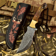 Load image into Gallery viewer, Folding Knife – damascus , nan handle