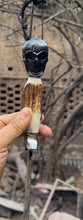 Load image into Gallery viewer, Bowie Knife – damascus , nan handle