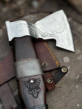 Load image into Gallery viewer, Personalized Handcrafted Viking Axe Celtic Axe, Viking Style Blade Collectible Battle Axe Gift for her, Gift for him, Father&#39;s Gift