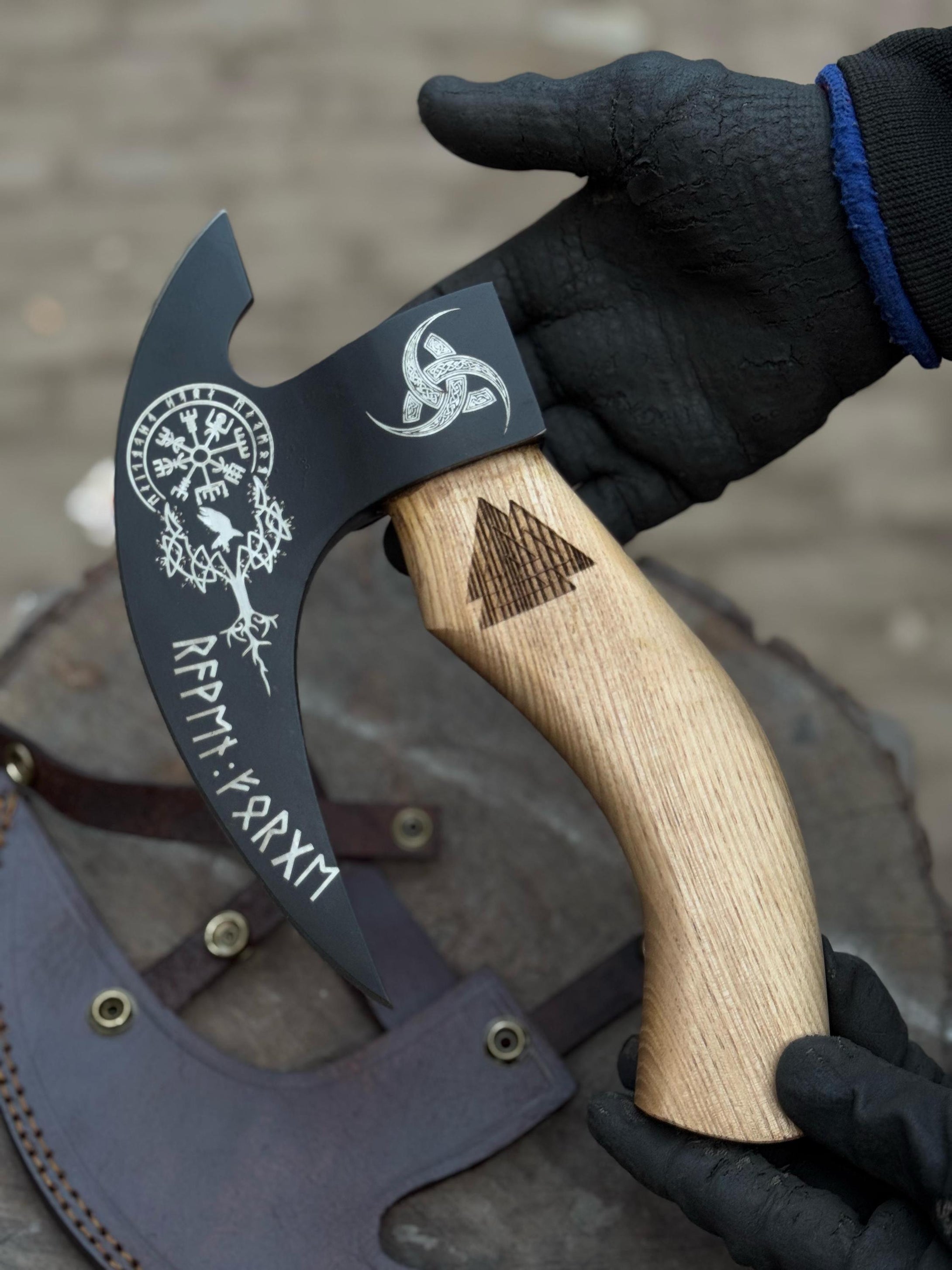 Custom Viking Pizza Cutter Axe, Customized pizza Axe, Personalized gifts, Anniversary Gifts for Her, Valentines gift for him