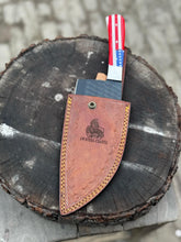 Load image into Gallery viewer, Personalized American Flag Handle Chopper Knife – Black Powder Coated Blade, Handmade Gift for Him, Dad, or Anniversary