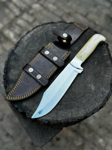 Personalized Bowie Knife Handmade Bush Craft Knife Fixed Blade EDC Knife Anniversary Gift,  Gift for him, Groomsman Gift, Easter Gift