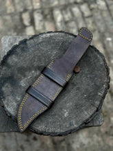 Load image into Gallery viewer, Personalized Bowie Knife Handmade Bush Craft Knife Fixed Blade EDC Knife Anniversary Gift,  Gift for him, Groomsman Gift, Easter Gift