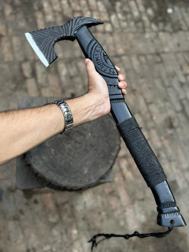 Personalized Handmade Viking Battle Axe Custom Gift  Forged Steel VIKING AXE with Engraved Wood Handle Anniversary Boyfriend husband Gift