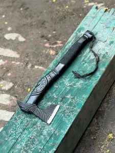 Personalized Handmade Viking Battle Axe Custom Gift  Forged Steel VIKING AXE with Engraved Wood Handle Anniversary Boyfriend husband Gift