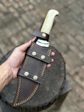 Load image into Gallery viewer, Personalized Bowie Knife Handmade Bush Craft Knife Fixed Blade EDC Knife Anniversary Gift,  Gift for him, Groomsman Gift, Easter Gift