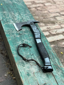 Personalized Handmade Viking Battle Axe Custom Gift  Forged Steel VIKING AXE with Engraved Wood Handle Anniversary Boyfriend husband Gift