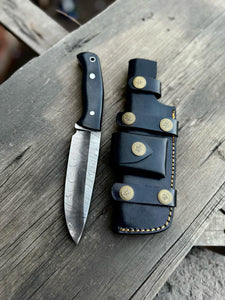 Personalized Damascus Knife, Bush Crafts Knife, Hunting Knife, Groomsmen gifts, Handmade knife, Gifts For Men, customized knife with sheath