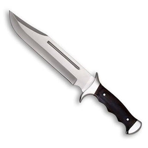 Bowie Knife – damascus , rosewood handle