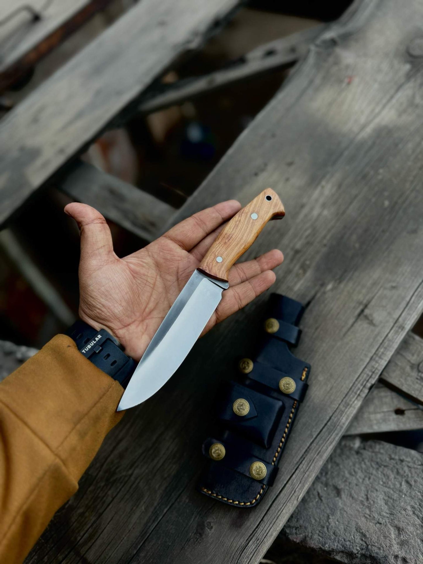 Personalized Damascus Knife, Bush Crafts Knife, Hunting Knife, Groomsmen gifts, Handmade knife, Gifts For Men, customized knife with sheath