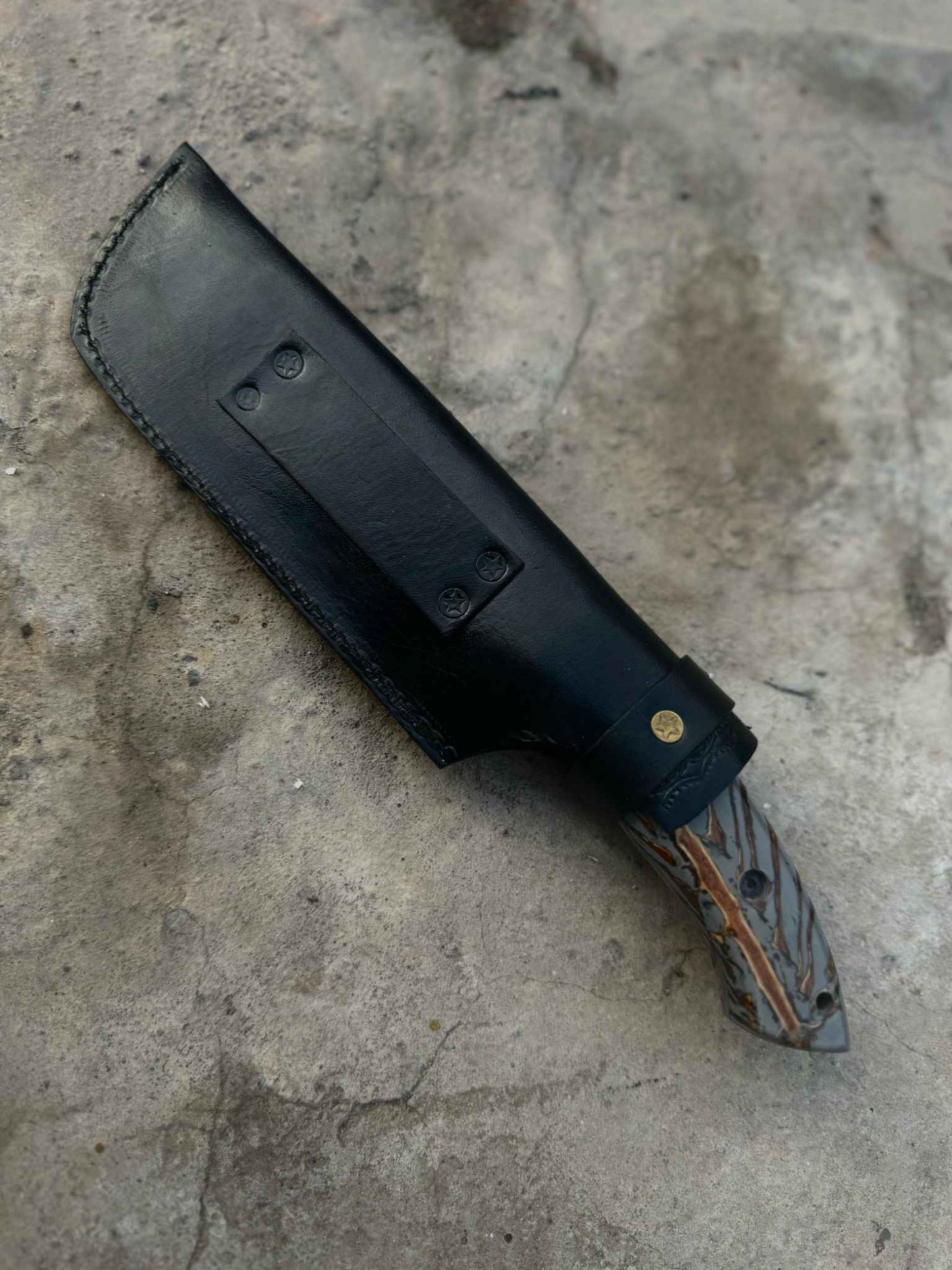 Personalized Knife Handmade Damascus knife| Fixed Blade| Bush craft knife| Hunting Knife | Camp Knife | Gift for HER/MEN/BF pinecone handle