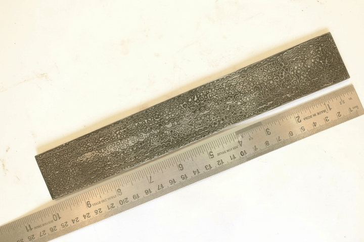 Raindrop Pattern Damascus Steel Billet Bar for Knife Making and Bladesmith Stock handmade by JW SteelCrafts