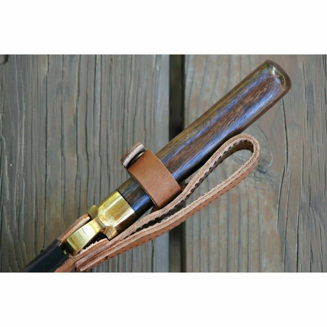 Sheffield Bowie Knife Clip Point Brass Guard Mirror Polish or Damascus Blade handmade Clip Point Bowie Knives by JW SteelCrafts