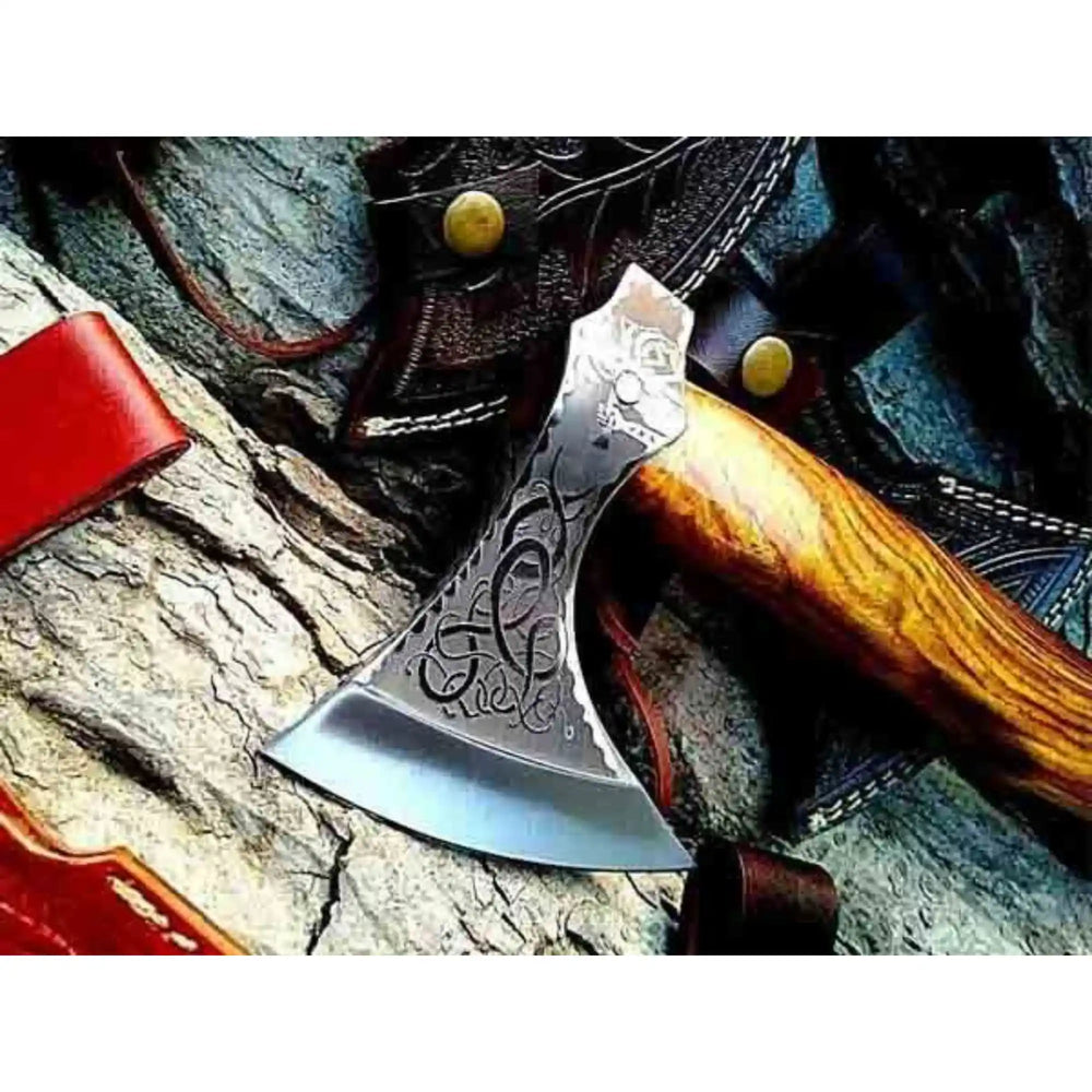 Single - Bit Viking Bearded Axe handmade Handmade Axe by JW SteelCrafts
