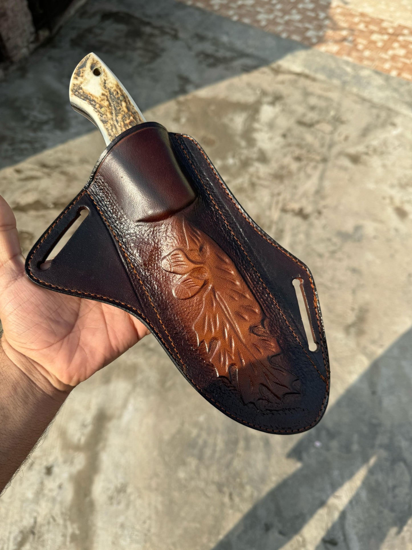 Stag Antler Hunting Knife , Custom Engraved Gift For Men, Gift For Hunters, Personalized Gift Knife, Groomsmen Knives Easter Gift