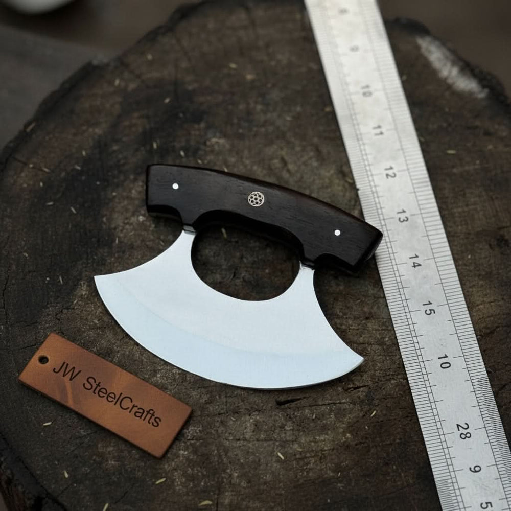 Ulu Knife with Wenge Wood Handle Replica
