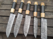 Load image into Gallery viewer, Handmade Damascus Steel Kitchen knives
