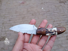 Load image into Gallery viewer, Custom made Skinner with Deer Horn Handle.