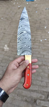 Load image into Gallery viewer, Handmade stainless steel chef knife by JW SteelCrafts.