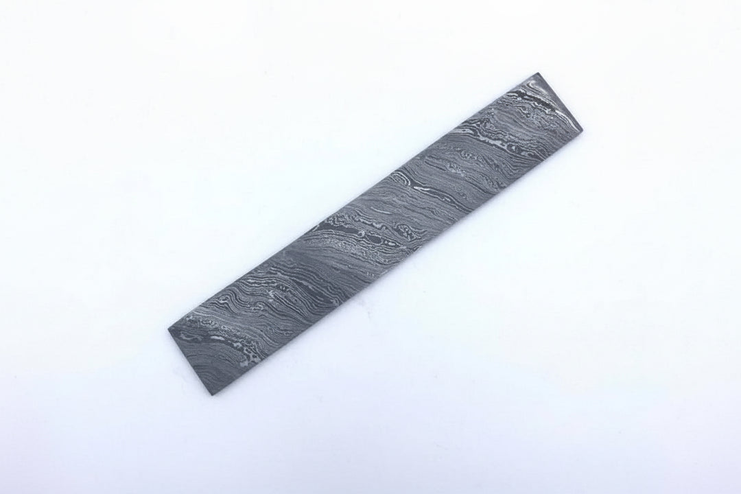 10” Damascus Steel Blank Billet - Blade For Knife Making DE - 0054 handmade by JW SteelCrafts