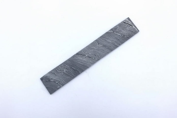 10” Damascus Steel Blank Billet - Blade For Knife Making DE - 0054 handmade by JW SteelCrafts