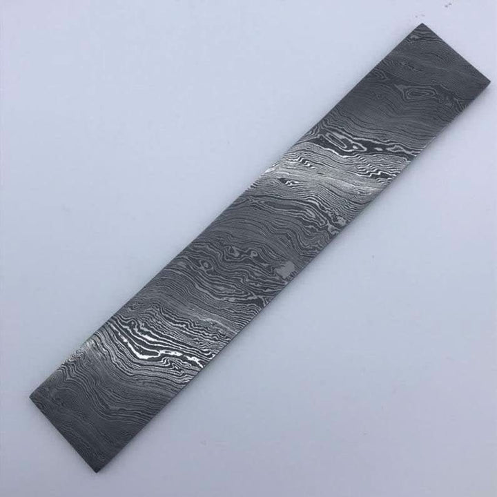 10" Quality Handmade damascus Steel Blank billet with 4.8mm thickness DE - 0053 handmade by JW SteelCrafts