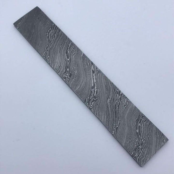 10" Quality Handmade damascus Steel Blank billet with 4.8mm thickness DE - 0053 handmade by JW SteelCrafts