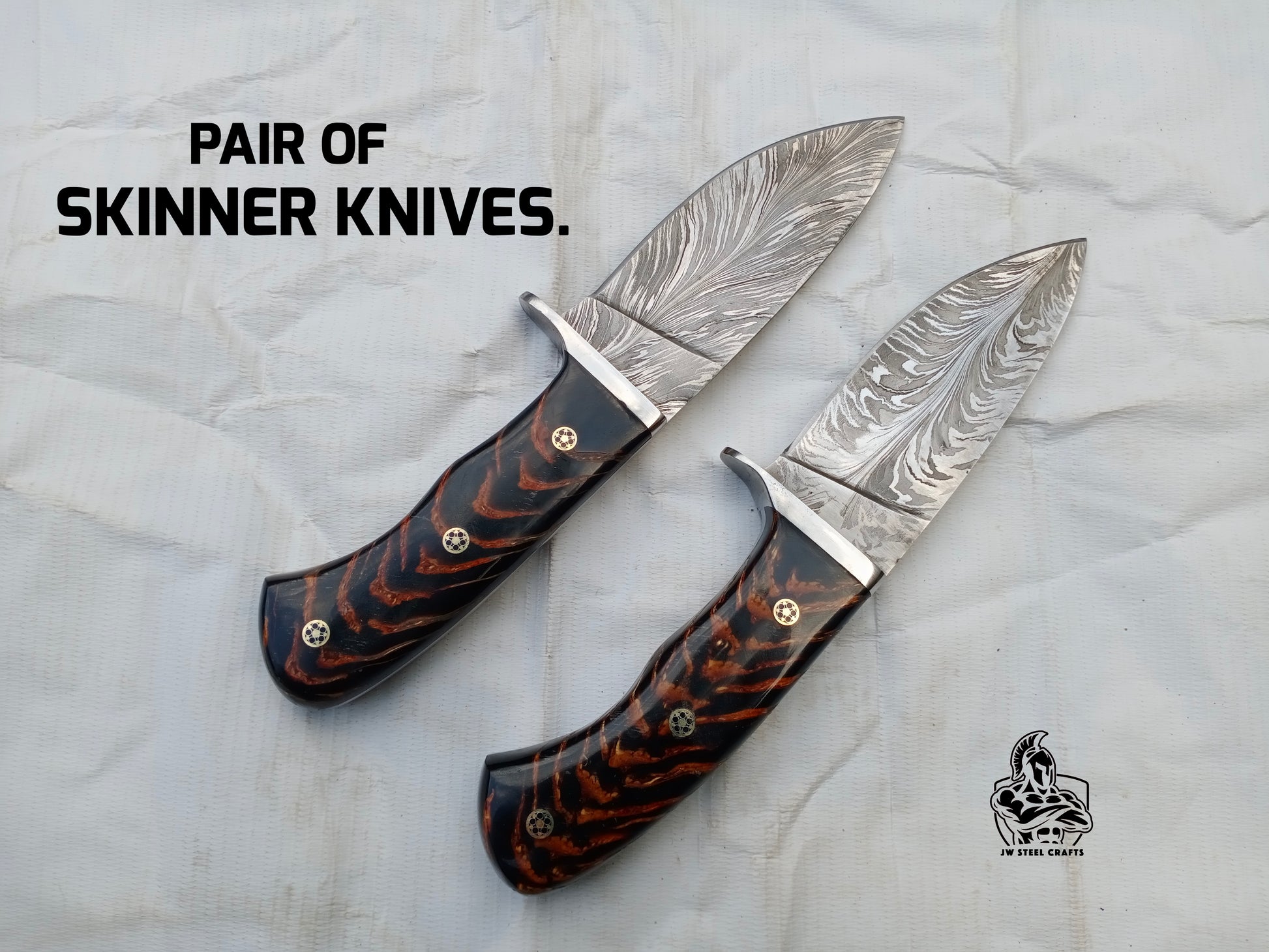 Pair of Custom made Skinner Knives