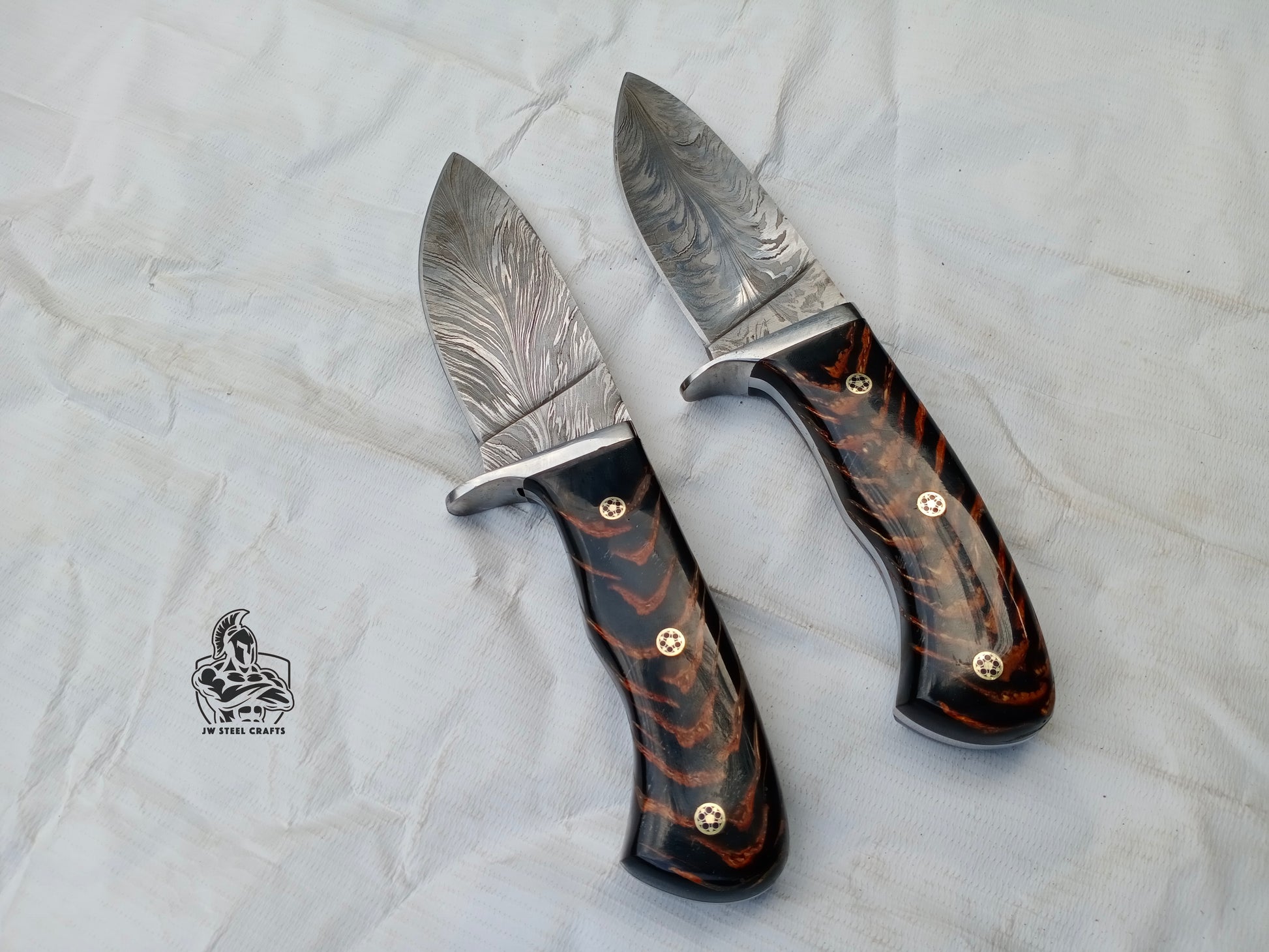 Pair of Custom made Skinner Knives