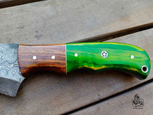 Load image into Gallery viewer, CUSTOM MADE TRACKER KNIFE WITH WOOD HANDLE