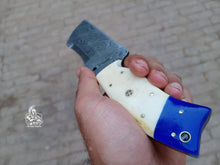 Load image into Gallery viewer, Tanto knife with Camel Bone handle.