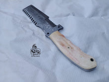 Load image into Gallery viewer, Fixed Blade Custom Made Tracker Knife with Bone Handle