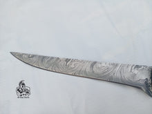 Load image into Gallery viewer, Hand Made Fillet knife with color wood handle.