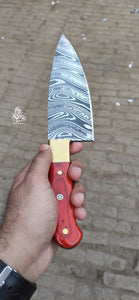 Handmade stainless steel chef knife by JW SteelCrafts.