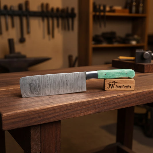 Chef Cleaver Knife by JW SteelCrafts.