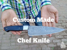 Load image into Gallery viewer, Chef knives set of two with Black Micarta Handle